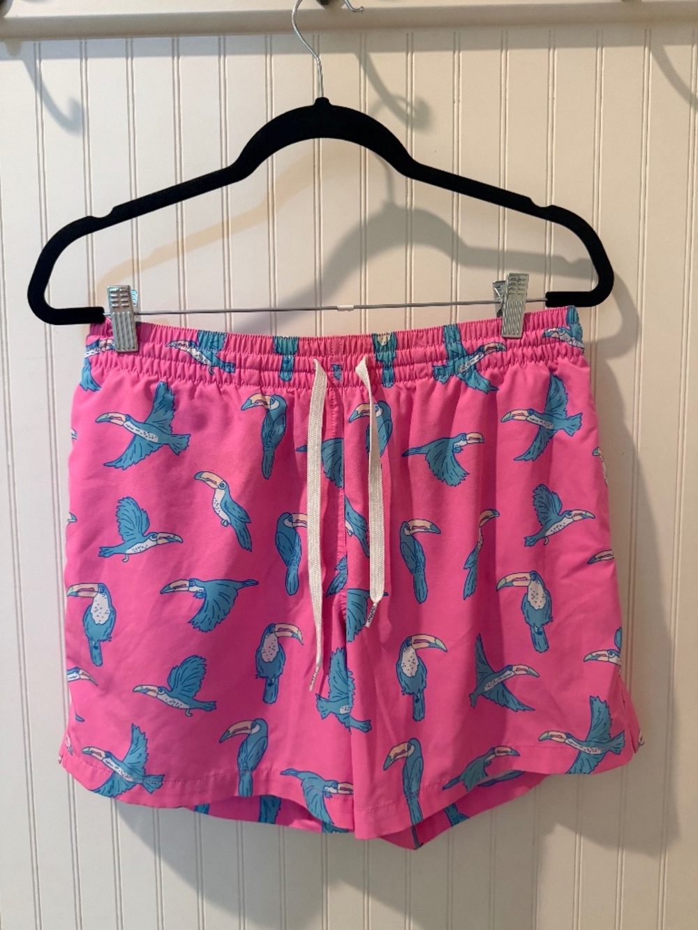 Chubbies Pink Toucan Swim Trunks